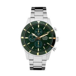AM3953X1 Forest Green Patterned Dial Chronograph Watch