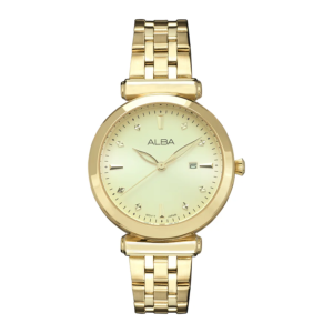 AH7CP6X1 Golden Dial With Crystals