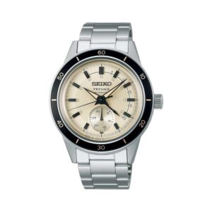 Seiko SSA447 Men's Ivory Dial 40.8 mm Silver Stainless Steel Presage Watch