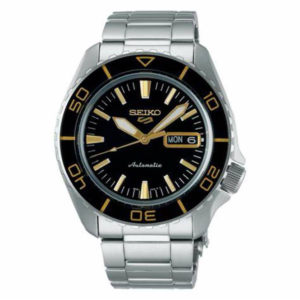 SEIKO Stainless Steel Analog Black Dial Men's Watch-Srpk99K1