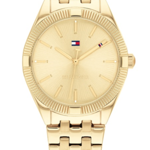 Tommy Hilfiger Analogue Quartz Watch for Women with Gold Colored Stainless Steel Bracelet - 1782550