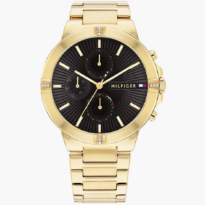 Tommy Hilfiger Women's Gold Chronograph Stainless Steel Strap Watch | 1782380