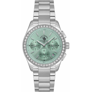 Santa barbara polo & racquet club Analog Green Dial Women's Watch-SB.1.10555-6