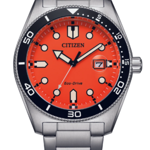 CITIZEN
Classic Solar Powered Quartz Eco-Drive Orange Dial Men's Watch AW1760-81X