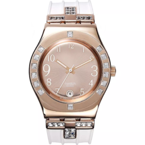 Swatch Watch, Women's Swiss Fancy Me Pink White
