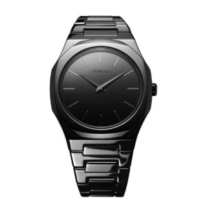 LADIES BLACK MIRROR WATCH (D1-UTBU09)