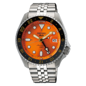 MEN'S 5 SPORTS ˜MIKAN ORANGE’ AUTOMATIC GMT SKX RE-INTERPRETATION WATCH (SSK005K1)