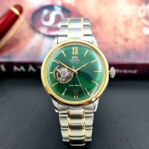 Orient Bambino 40.5 mm Two Tone Green Dial Automatic Watch AG0432E Made in Japan