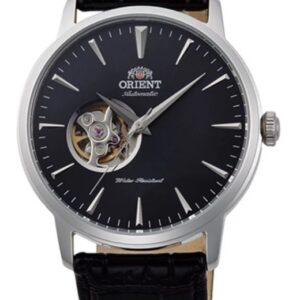 Orient AG02004B Automatic Watch Black Dial Leather Strap 41mm
