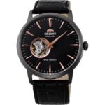 Orient AG02001B Automatic Watch Black Dial Rose Gold Markers 41mm