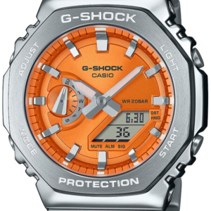 CASIO G-SHOCK GM-2110D-4AJF Orange Face Stainless Steel Men's Watch New in Box