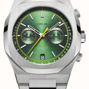 D1 Milano Cronografo Noble Green (41.5mm) Sunray Green Dial / Stainless Steel Bracelet